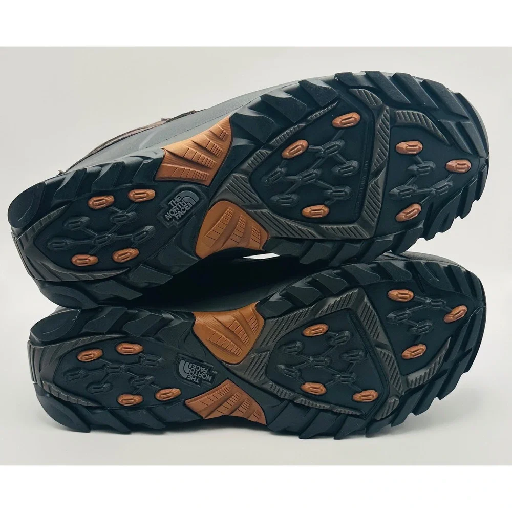 The North Face Snowfuse Waterproof Boots Mens 11 Coffee Brown TNF Black NEW